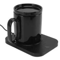 USB Smart Muggvärmare med 3 värmeinställningar - Svart