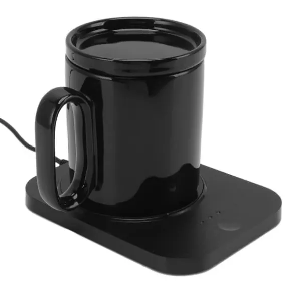 USB Smart Muggvärmare med 3 värmeinställningar - Svart