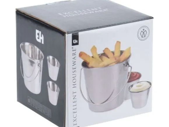 Utmärkt hushållsartiklar FRUKThink aptitretare snacks + 2x skålar för dipsås