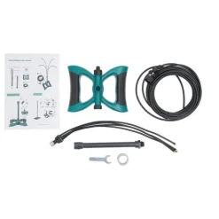 Utomhus dimkylsystem - Fristående dimspridare - 2-pack - 10 m Förlängningsslangar - 25 cm Förlängningsstänger - 3/4 Koppling - Plast - Svart
