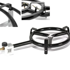 Utomhus Paellero Brännare, Miljövänlig Konstruktion, Hög Flödeskapacitet,Q500 - Ø 50 cm