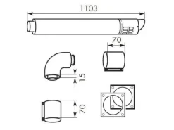 Vaillant vattenutlopp 80-125mm - ecotec 303209
