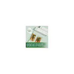 Vakuumförpackningsrullar - FOODSAVER - FSRE2002X01 - Återvinningsbara - 20cm x 4,5m - Förlängd hållbarhet