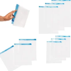Vakuumpåsar för Kläder – 3 Storlekar – 9-pack