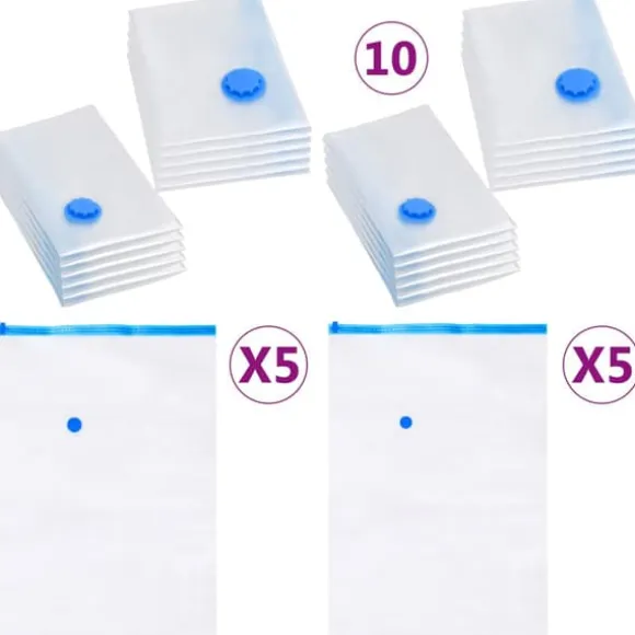 Vakuumpåsar till kläder 2 storlekar 10 st - Respåse - Respåsar - Home & Living