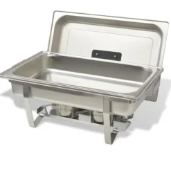 Varmhållningskärl 4-pack i rostfritt stål - Perfekt för catering & fest | Färg: Silver | Storlek: Gastronom