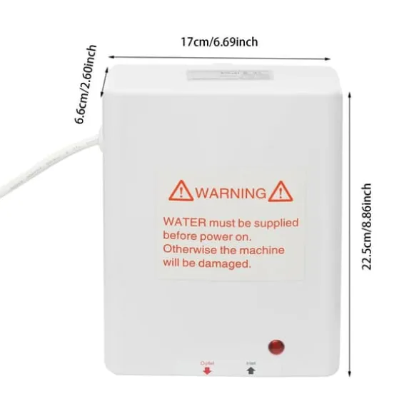 Varmvattenberedare - Elektrisk genomströmningsberedare - 3500 W 230 V - Omedelbart varmvatten - För badrum, kök, dusch - CE - Vit