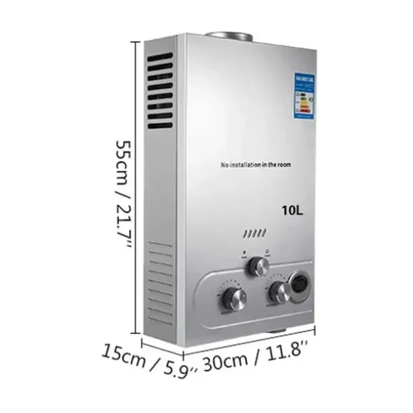 Varmvattenberedare, Oändligt med Varmt Vatten, Säkerhetsfunktioner,16KW 8L