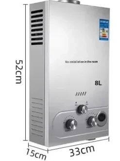 Varmvattenberedare, Rostfritt Stål, Energibesparande,8L 16KW