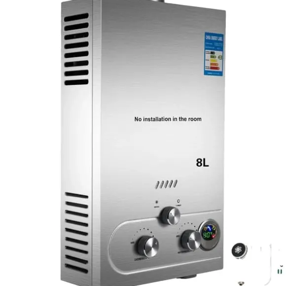 Varmvattenberedare, utan tank, hög effektivitet,8L 16KW