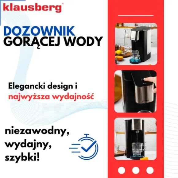Varmvattendispenserfördelare 2,5L KLAUSBERG KB-7877