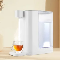 Varmvattendispenser - Varmvattenautomat - 3 L - 2000 W - 5 Temperaturlägen - Snabb Uppvärmning - Temperaturkontroll - För Kaffe Te Mjölk - Vit