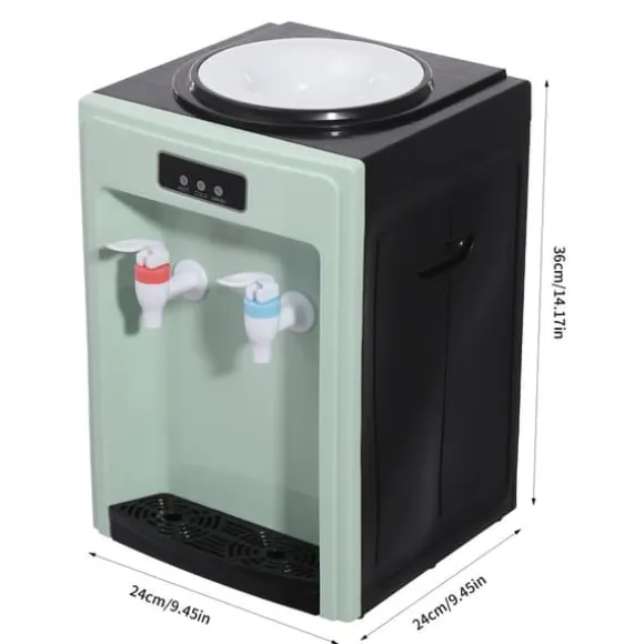Vattenautomat - Bordsmodell - Varm och Kall - 220 V - Elektrisk - För Kontor och Hem - Grön