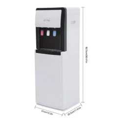 Vattenautomat, Bottenlastad, Varma och Kalla Alternativ,VIT
