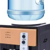 Vattenautomat, varm- och kallfunktion, enkel enknappsfunktion,svart