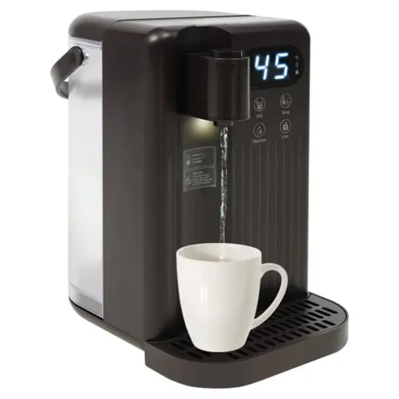 Vattendispenser - Elektrisk bordsmodell - 3 L Kapacitet - 12 Temperatursteg 25–99°C - 220–240 V 50 Hz - PP-material - Svart