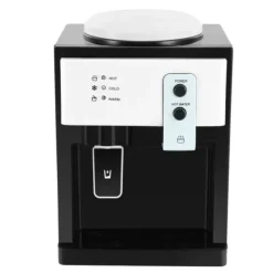 Vatten dispenser, varm och kall funktionalitet, kompakt skrivbordsdesign,VIT