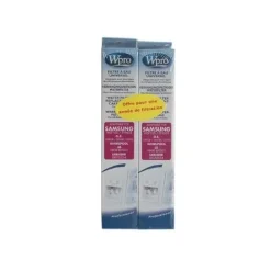 Vattenfilter - WPRO - DA29-10105J - Paket med 2 patroner - Kompatibla med amerikanska kylskåp - Storlek 26,5 cm