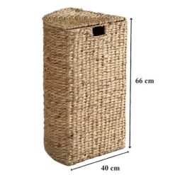 Vattenhyacint hörntvättkorg - H66 cm
