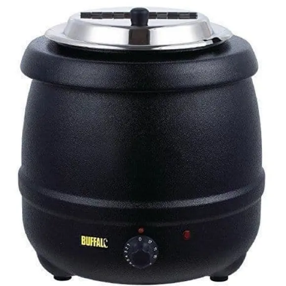 Vattenkokare för buffelsoppa. 10 liter. Svart