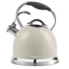 Vattenkokare med visselpipa 2,4 L Vintage Cuisine Cream