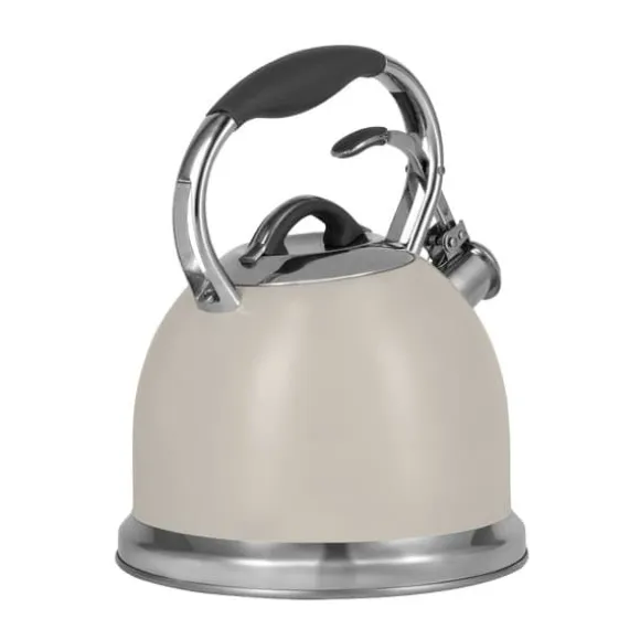 Vattenkokare med visselpipa 2,4 L Vintage Cuisine Cream