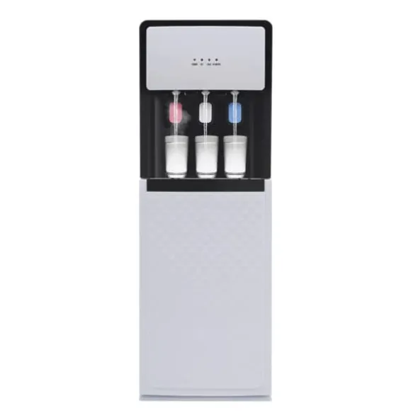 Vattenkylare och Dispenser - Golvstående - Bottenmatad - Varm & Kall - Spänning 220V - EU-kontakt - Uppvärmning 500W, Kylning 75W - Vit