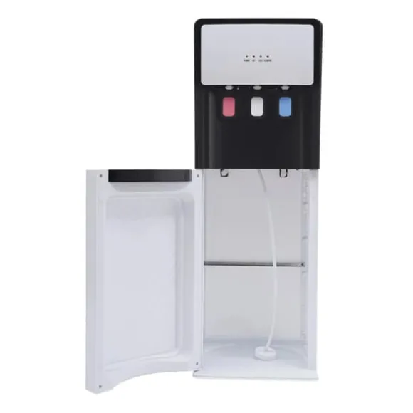 Vattenkylare och Dispenser - Golvstående - Bottenmatad - Varm & Kall - Spänning 220V - EU-kontakt - Uppvärmning 500W, Kylning 75W - Vit