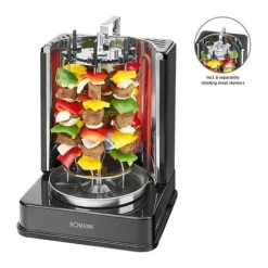 Vertikalt spett - BOMANN - DVG 3006 CB Svart - 1400 Watt - Blinkers - Fettfri grill