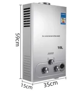 VEVOR LPG Varmvattenberedare, Omedelbar Varmvattenutgång, Effekt upp till 36KW,12L 24KW