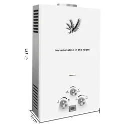 VEVOR LPG Vattenvärmare, Omedelbar Varmvatten, LED-display,18L
