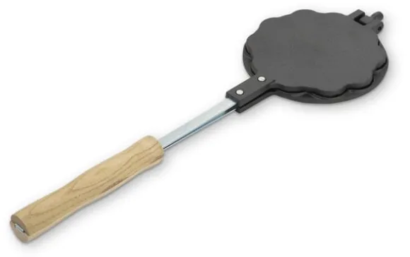 våffeljärn gjutjärn, våffeljärn öppen eld, BRIV VÅFFELJÄRN GJUTJÄRN