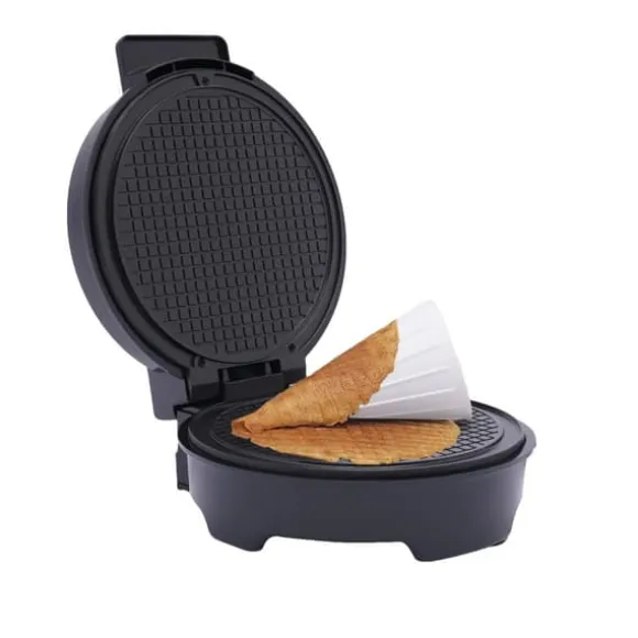 Våffelstrutmaskin, 1200W effekt, 150-200°C temperatur, non-stick beläggning, kompakt design