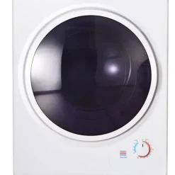 Väggmonterad torktumlare 2,5 kg, 200 min timer, dubbel filter, PTC-keramik, rostfritt, 65°C