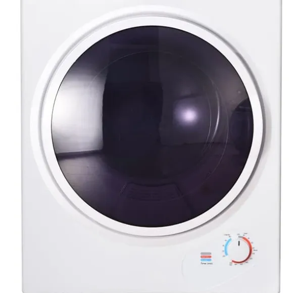 Väggmonterad torktumlare 2,5 kg, 200 min timer, dubbel filter, PTC-keramik, rostfritt, 65°C