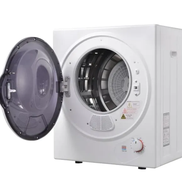 Väggmonterad torktumlare 2,5 kg, 200 min timer, dubbel filter, PTC-keramik, rostfritt, 65°C