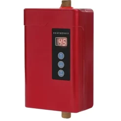 Väggmonterad Varmvattenberedare, Omedelbar Uppvärmning, Fjärrkontroll,220V, Röd