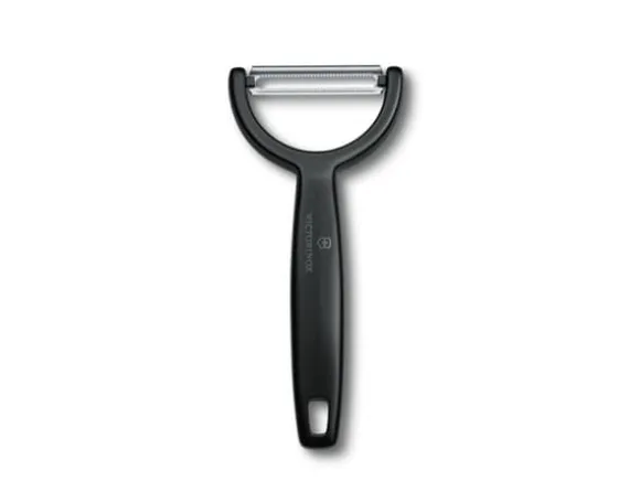 Victorinox Ypso, Frukt- och grönsaker, Rak grönsaksskalare, Svart, Hängögla, 145 mm, 63 mm