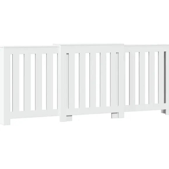 vidaXL Elementskydd vit 205x21,5x83,5 cm konstruerat trä