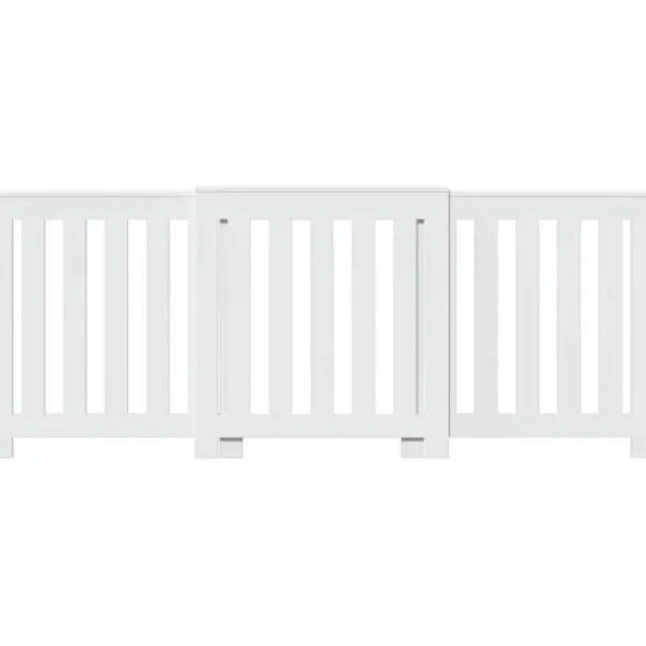 vidaXL Elementskydd vit 205x21,5x83,5 cm konstruerat trä