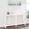 vidaXL Elementskydd vit 153x19x84 cm massiv furu - Tillbehör till värmeelement