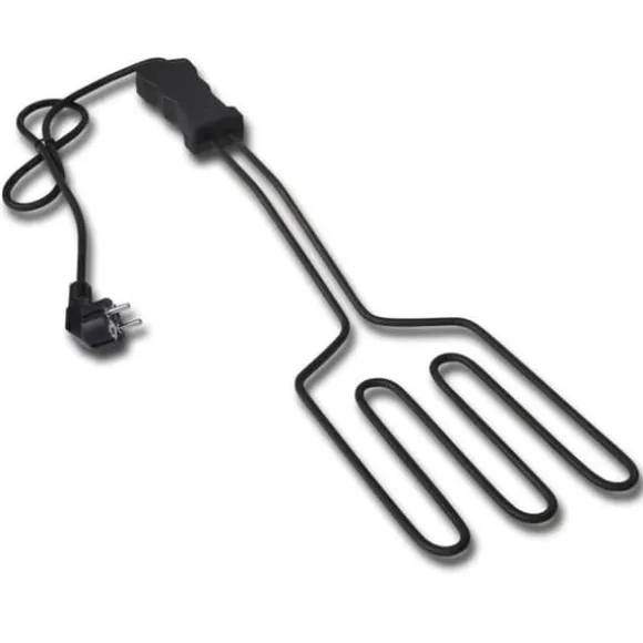 vidaXL Elgrill 1500W, Rostfritt Stål med Isolerat Svart Handtag, BBQ Tändare, Stor Yta 41179