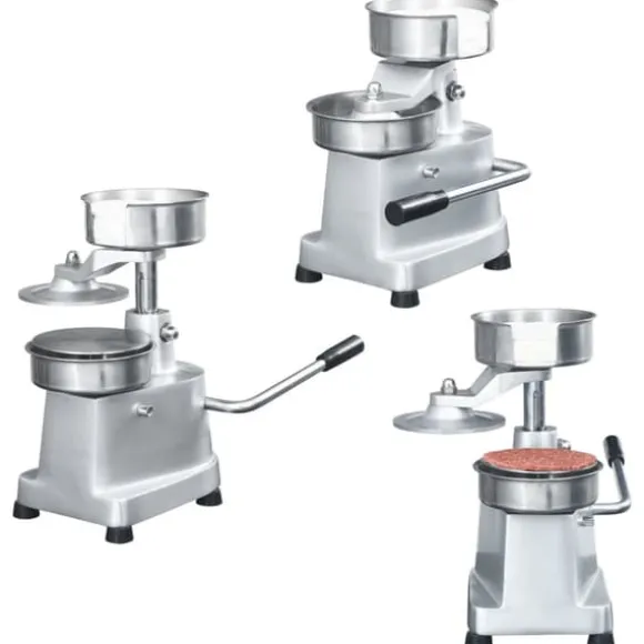 vidaXL Hamburgerpress med 500 pappersark aluminium 10 cm - Köksverktyg & köksgeråd
