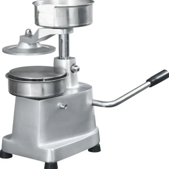 vidaXL Hamburgerpress med 500 pappersark aluminium 10 cm - Köksverktyg & köksgeråd