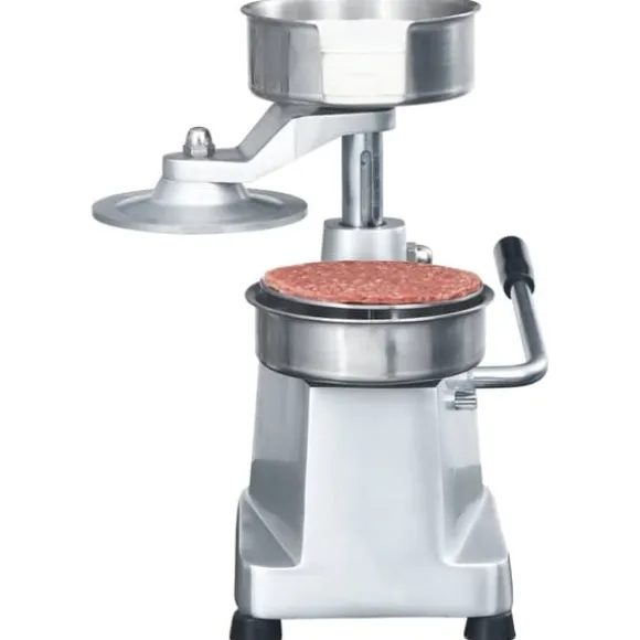 vidaXL Hamburgerpress med 500 pappersark aluminium 13 cm - Köksverktyg & köksgeråd
