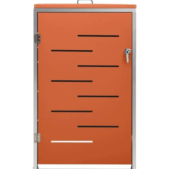 vidaXL Skjul till ett sopkärl 69x77,5x112,5 cm rostfritt stål - Ställningar till sopkärl