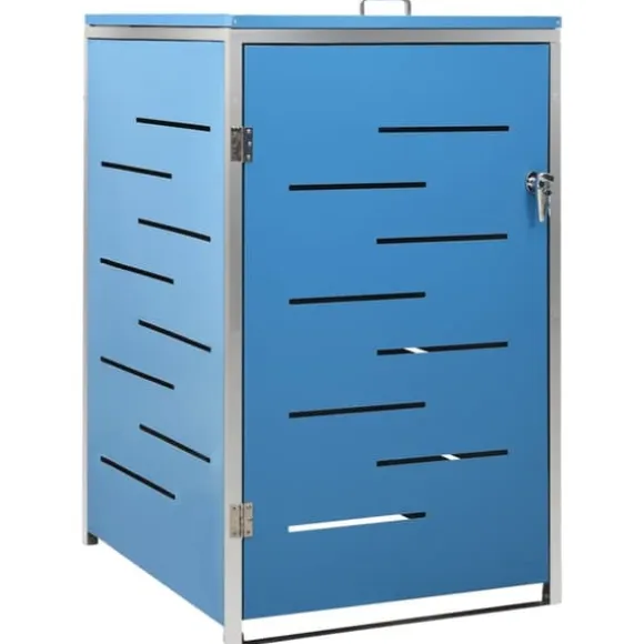 vidaXL Skjul till ett sopkärl 69x77,5x112,5 cm rostfritt stål - Ställningar till sopkärl