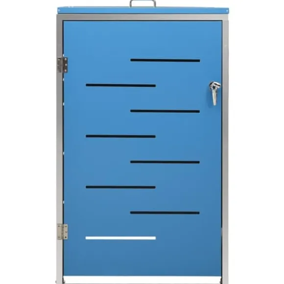 vidaXL Skjul till ett sopkärl 69x77,5x112,5 cm rostfritt stål - Ställningar till sopkärl