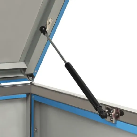 vidaXL Skjul till ett sopkärl 69x77,5x112,5 cm rostfritt stål - Ställningar till sopkärl