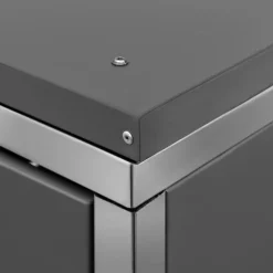 vidaXL Skjul till ett sopkärl 69x77,5x112,5 cm rostfritt stål - Ställningar till sopkärl
